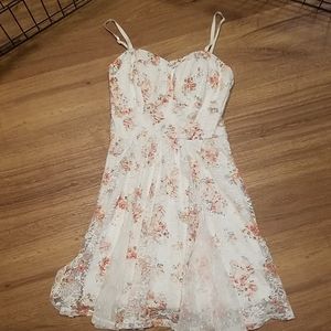 Lily Rose M white & floral dress
